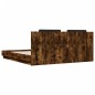 vidaXL Bettgestell mit Kopfteil Räuchereiche 200x200 cm Holzwerkstoff vidaXL Bettgestell mit Kopfteil Räuchereiche 200x200 cm Holzwerkstoff