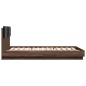 vidaXL Bettgestell mit Kopfteil Braun Eichen-Optik 140x200 cm vidaXL Bettgestell mit Kopfteil Braun Eichen-Optik 140x200 cm