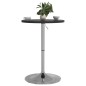 vidaXL Bartisch Schwarz 50x50x90 cm Holzwerkstoff Verchromter Stahl vidaXL Bartisch Schwarz 50x50x90 cm Holzwerkstoff Verchromter Stahl
