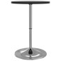 vidaXL Bartisch Schwarz 50x50x90 cm Holzwerkstoff Verchromter Stahl vidaXL Bartisch Schwarz 50x50x90 cm Holzwerkstoff Verchromter Stahl
