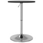 vidaXL Bartisch Schwarz 50x50x90 cm Holzwerkstoff Verchromter Stahl vidaXL Bartisch Schwarz 50x50x90 cm Holzwerkstoff Verchromter Stahl