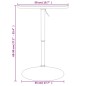 vidaXL Bartisch Schwarz 50x50x90 cm Holzwerkstoff Verchromter Stahl vidaXL Bartisch Schwarz 50x50x90 cm Holzwerkstoff Verchromter Stahl