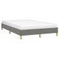vidaXL Bettgestell Dunkelgrau 120x190 cm Stoff vidaXL Bettgestell Dunkelgrau 120x190 cm Stoff