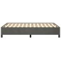 vidaXL Bettgestell Dunkelgrau 120x190 cm Samt vidaXL Bettgestell Dunkelgrau 120x190 cm Samt