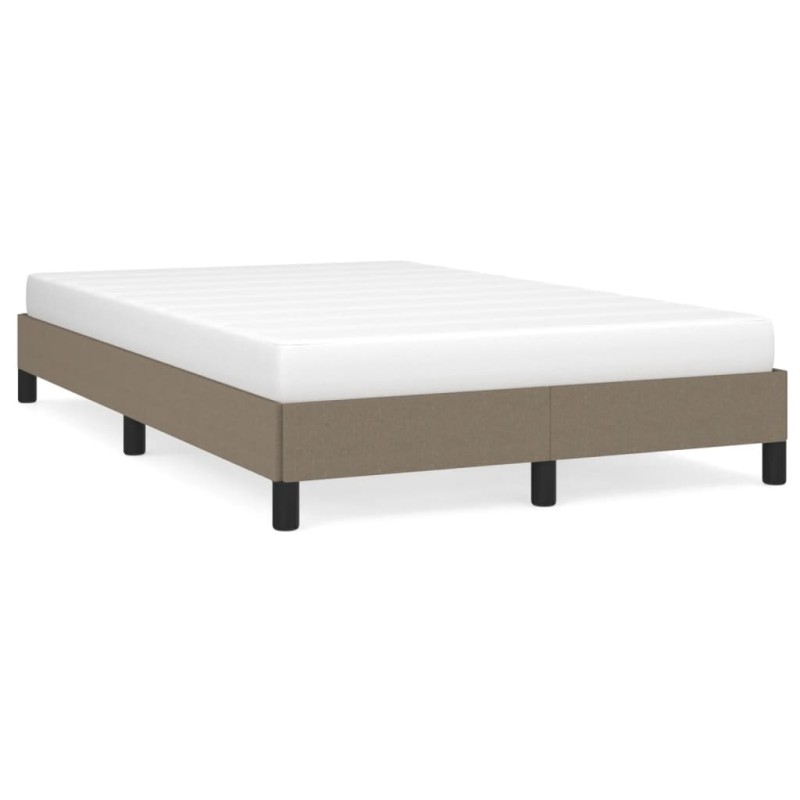 vidaXL Bettgestell Taupe 120x190 cm Stoff vidaXL Bettgestell Taupe 120x190 cm Stoff