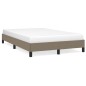 vidaXL Bettgestell Taupe 120x190 cm Stoff vidaXL Bettgestell Taupe 120x190 cm Stoff
