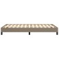 vidaXL Bettgestell Taupe 120x190 cm Stoff vidaXL Bettgestell Taupe 120x190 cm Stoff