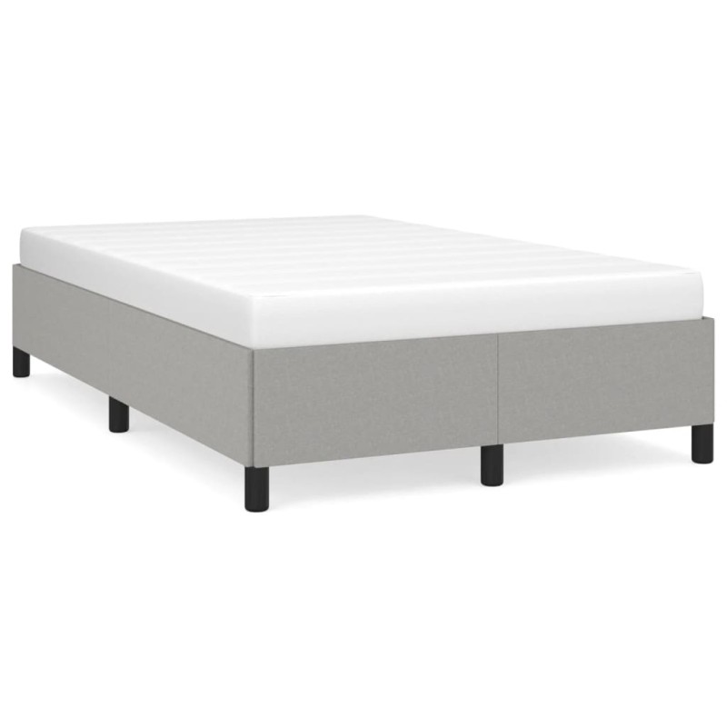 vidaXL Bettgestell Hellgrau 120x190 cm Stoff vidaXL Bettgestell Hellgrau 120x190 cm Stoff