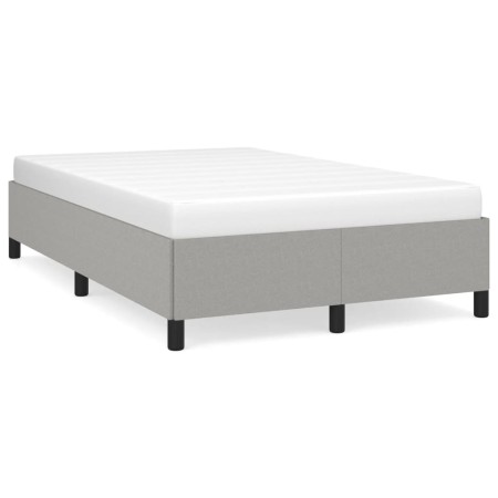 vidaXL Bettgestell Hellgrau 120x190 cm Stoff