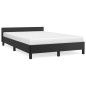 vidaXL Bettgestell mit Kopfteil Schwarz 120x190 cm Kunstleder vidaXL Bettgestell mit Kopfteil Schwarz 120x190 cm Kunstleder