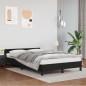 vidaXL Bettgestell mit Kopfteil Schwarz 120x190 cm Kunstleder vidaXL Bettgestell mit Kopfteil Schwarz 120x190 cm Kunstleder