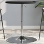 vidaXL Bartisch Schwarz 60x60x90 cm Holzwerkstoff Verchromter Stahl vidaXL Bartisch Schwarz 60x60x90 cm Holzwerkstoff Verchromter Stahl