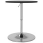 vidaXL Bartisch Schwarz 60x60x90 cm Holzwerkstoff Verchromter Stahl vidaXL Bartisch Schwarz 60x60x90 cm Holzwerkstoff Verchromter Stahl