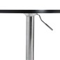 vidaXL Bartisch Schwarz 60x60x90 cm Holzwerkstoff Verchromter Stahl vidaXL Bartisch Schwarz 60x60x90 cm Holzwerkstoff Verchromter Stahl