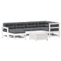 vidaXL 7-tlg. Garten-Lounge-Set mit Kissen Weiß Massivholz Kiefer vidaXL 7-tlg. Garten-Lounge-Set mit Kissen Weiß Massivholz Kiefer