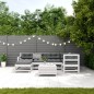 vidaXL 7-tlg. Garten-Lounge-Set mit Kissen Weiß Massivholz Kiefer vidaXL 7-tlg. Garten-Lounge-Set mit Kissen Weiß Massivholz Kiefer