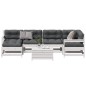 vidaXL 7-tlg. Garten-Lounge-Set mit Kissen Weiß Massivholz Kiefer vidaXL 7-tlg. Garten-Lounge-Set mit Kissen Weiß Massivholz Kiefer