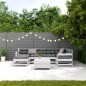 vidaXL 7-tlg. Garten-Lounge-Set mit Kissen Weiß Massivholz Kiefer vidaXL 7-tlg. Garten-Lounge-Set mit Kissen Weiß Massivholz Kiefer