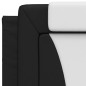 vidaXL Bettgestell mit LED Schwarz und Weiß 90x190 cm Kunstleder vidaXL Bettgestell mit LED Schwarz und Weiß 90x190 cm Kunstleder