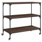 vidaXL Küchenwagen Braun Eichen-Optik 102x50x95 cm Holzwerkstoff vidaXL Küchenwagen Braun Eichen-Optik 102x50x95 cm Holzwerkstoff