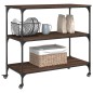 vidaXL Küchenwagen Braun Eichen-Optik 102x50x95 cm Holzwerkstoff vidaXL Küchenwagen Braun Eichen-Optik 102x50x95 cm Holzwerkstoff