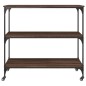 vidaXL Küchenwagen Braun Eichen-Optik 102x50x95 cm Holzwerkstoff vidaXL Küchenwagen Braun Eichen-Optik 102x50x95 cm Holzwerkstoff