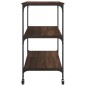 vidaXL Küchenwagen Braun Eichen-Optik 102x50x95 cm Holzwerkstoff vidaXL Küchenwagen Braun Eichen-Optik 102x50x95 cm Holzwerkstoff