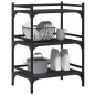 vidaXL Küchenwagen Schwarz 50x35x75,5 cm Holzwerkstoff vidaXL Küchenwagen Schwarz 50x35x75,5 cm Holzwerkstoff