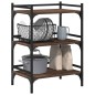 vidaXL Küchenwagen Braun Eichen-Optik 50x35x75,5 cm Holzwerkstoff vidaXL Küchenwagen Braun Eichen-Optik 50x35x75,5 cm Holzwerkstoff