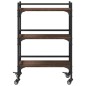 vidaXL Küchenwagen Braun Eichen-Optik 50x35x75,5 cm Holzwerkstoff vidaXL Küchenwagen Braun Eichen-Optik 50x35x75,5 cm Holzwerkstoff