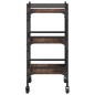 vidaXL Küchenwagen Braun Eichen-Optik 50x35x75,5 cm Holzwerkstoff vidaXL Küchenwagen Braun Eichen-Optik 50x35x75,5 cm Holzwerkstoff
