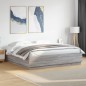 vidaXL Bettgestell mit LED Grau Sonoma 180x200 cm Holzwerkstoff vidaXL Bettgestell mit LED Grau Sonoma 180x200 cm Holzwerkstoff