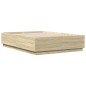 vidaXL Bettgestell mit LED Sonoma-Eiche 140x200 cm Holzwerkstoff vidaXL Bettgestell mit LED Sonoma-Eiche 140x200 cm Holzwerkstoff
