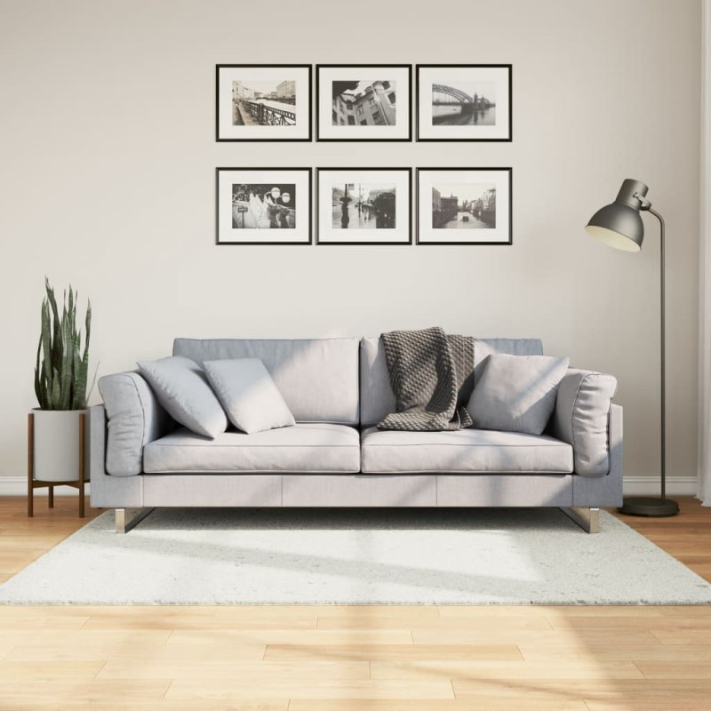 vidaXL Teppich OVIEDO Kurzflor Creme 120x170 cm vidaXL Teppich OVIEDO Kurzflor Creme 120x170 cm