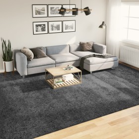 vidaXL Teppich OVIEDO Kurzflor Anthrazit 300x400 cm