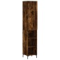 Highboard Räuchereiche 34,5x34x180 cm Holzwerkstoff Highboard Räuchereiche 34,5x34x180 cm Holzwerkstoff