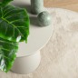 vidaXL Teppich OVIEDO Kurzflor Beige Ø 240 cm vidaXL Teppich OVIEDO Kurzflor Beige Ø 240 cm