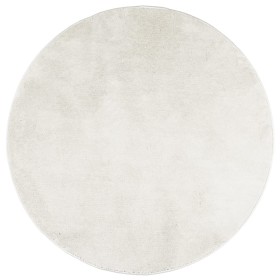 vidaXL Teppich OVIEDO Kurzflor Creme Ø 280 cm