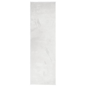 vidaXL Teppich OVIEDO Kurzflor Grau 80x250 cm