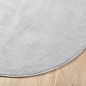 vidaXL Teppich OVIEDO Kurzflor Grau Ø 100 cm vidaXL Teppich OVIEDO Kurzflor Grau Ø 100 cm