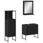 vidaXL 3-tlg. Badmöbel-Set Schwarz Holzwerkstoff vidaXL 3-tlg. Badmöbel-Set Schwarz Holzwerkstoff
