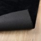 vidaXL Teppich OVIEDO Kurzflor Schwarz 60x110 cm vidaXL Teppich OVIEDO Kurzflor Schwarz 60x110 cm