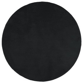 vidaXL Teppich OVIEDO Kurzflor Schwarz Ø 280 cm