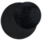 vidaXL Teppich OVIEDO Kurzflor Schwarz Ø 80 cm vidaXL Teppich OVIEDO Kurzflor Schwarz Ø 80 cm