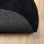 vidaXL Teppich OVIEDO Kurzflor Schwarz Ø 80 cm vidaXL Teppich OVIEDO Kurzflor Schwarz Ø 80 cm