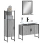 vidaXL 3-tlg. Badmöbel-Set Grau Sonoma Holzwerkstoff vidaXL 3-tlg. Badmöbel-Set Grau Sonoma Holzwerkstoff