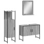 vidaXL 3-tlg. Badmöbel-Set Grau Sonoma Holzwerkstoff vidaXL 3-tlg. Badmöbel-Set Grau Sonoma Holzwerkstoff