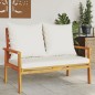 vidaXL Gartensofa 120 cm mit Kissen Massivholz Akazie