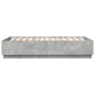 vidaXL Bettgestell Betongrau 150x200 cm Holzwerkstoff vidaXL Bettgestell Betongrau 150x200 cm Holzwerkstoff
