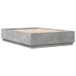 vidaXL Bettgestell Betongrau 150x200 cm Holzwerkstoff vidaXL Bettgestell Betongrau 150x200 cm Holzwerkstoff